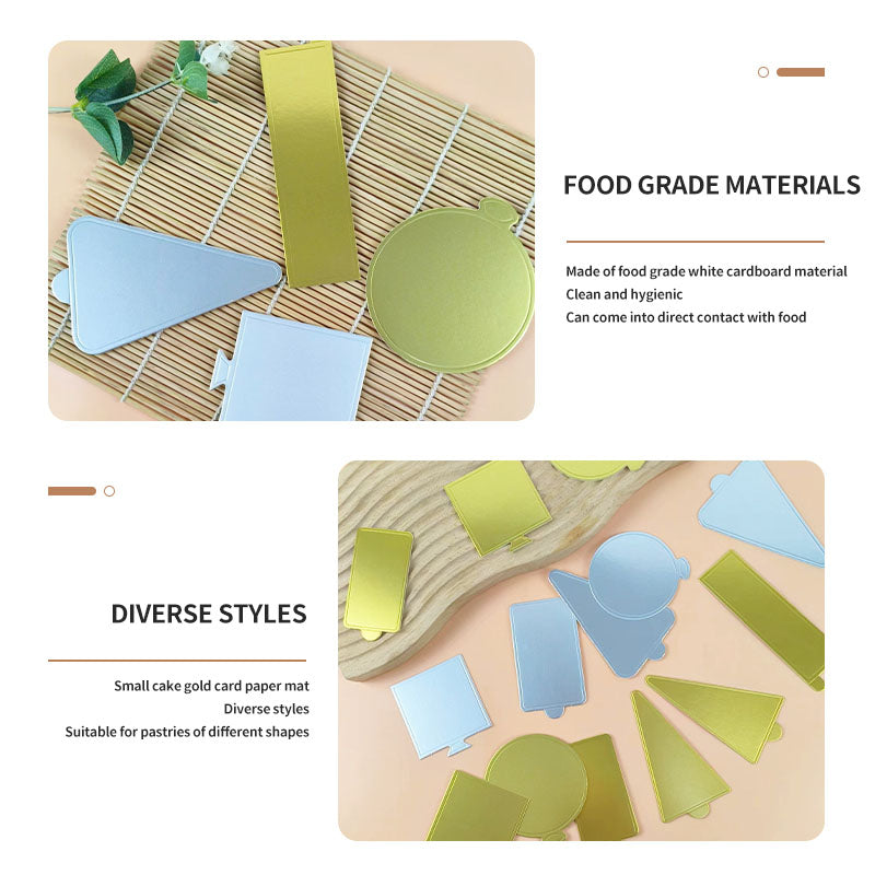 Food Packaging 6 8, 10, 12 Inch Round Gold Cake Board with different thickness