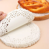 Disposable food grade white Lace paper doilies