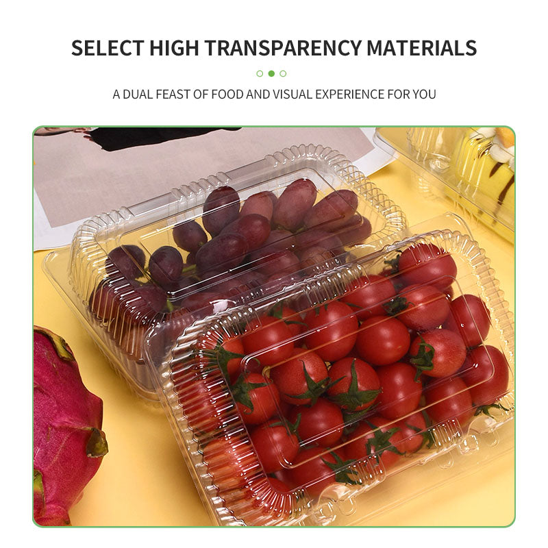 Disposable  environmentally friendlypet clear plastic packing box