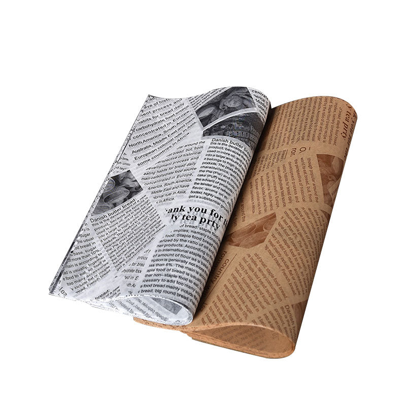printed wax paper grease proof sandwich paper