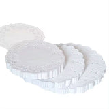 Disposable food grade white Lace paper doilies