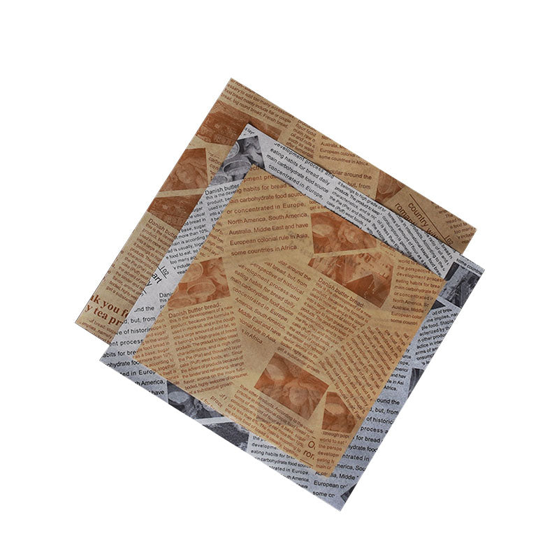 printed wax paper grease proof sandwich paper