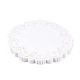 Disposable food grade white Lace paper doilies