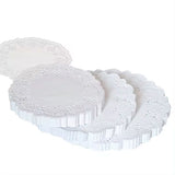 Disposable food grade white Lace paper doilies